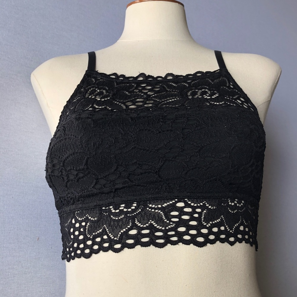 Black lace bralette size XS